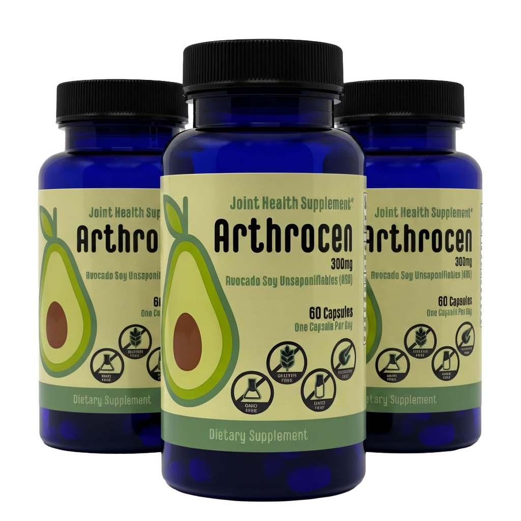 Joint Health Supplement, 300Mg Avocado Soy Onverzeepbare, niet-GMO, Zuivelvrij, Glutenvrij en Schelpvisvrij, 60 dagen aanvoer, één capsule per dag (6 maanden)...