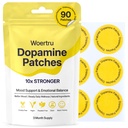 Dopamine Patches Extra Strength – 90 Count Plant-Based Vegan Mood Balance Patch for Men & Women – Supports Dopamine & Serotonin Balance – 3 Months Supply