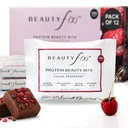 Beauty f(x) Protein Beauty Bites - Collagen Bars – Cacao Raspberry Collagen Protein Bars for Women – 10g Protein, 120 Calories, No Added Sugar – Supports Skin, Hair, and Nails