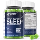 NEVISS Melatonine Gratis slaaphulp Gummies voor volwassenen - Magnesium Glycinate Gummies 