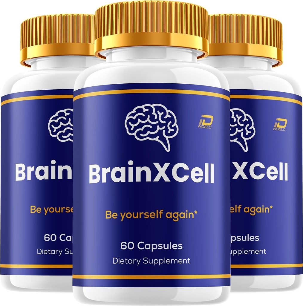 (3 Pack) BrainXCell Advanced Formula Supplement Capsules – Brain X Cell Pills Natural Blend Focus Memory Support and Reviews, 180 Capsules