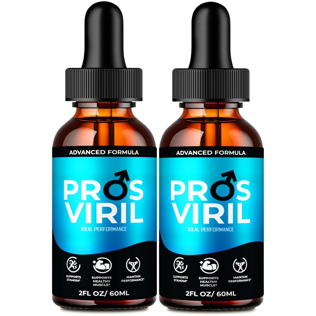 IDEAL PERFORMANCE Pros Viril Drops, Premium ProsViril Supplement, Pros Viril Reviews (2 Pack)