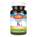 Carlson - Vitamine K2 MK-7 (Menachinon), 180 mcg, Bone Support, Calcium Biobeschikbaarheid, K2 Vitamine, Vitamine K-2, 90 Softgels