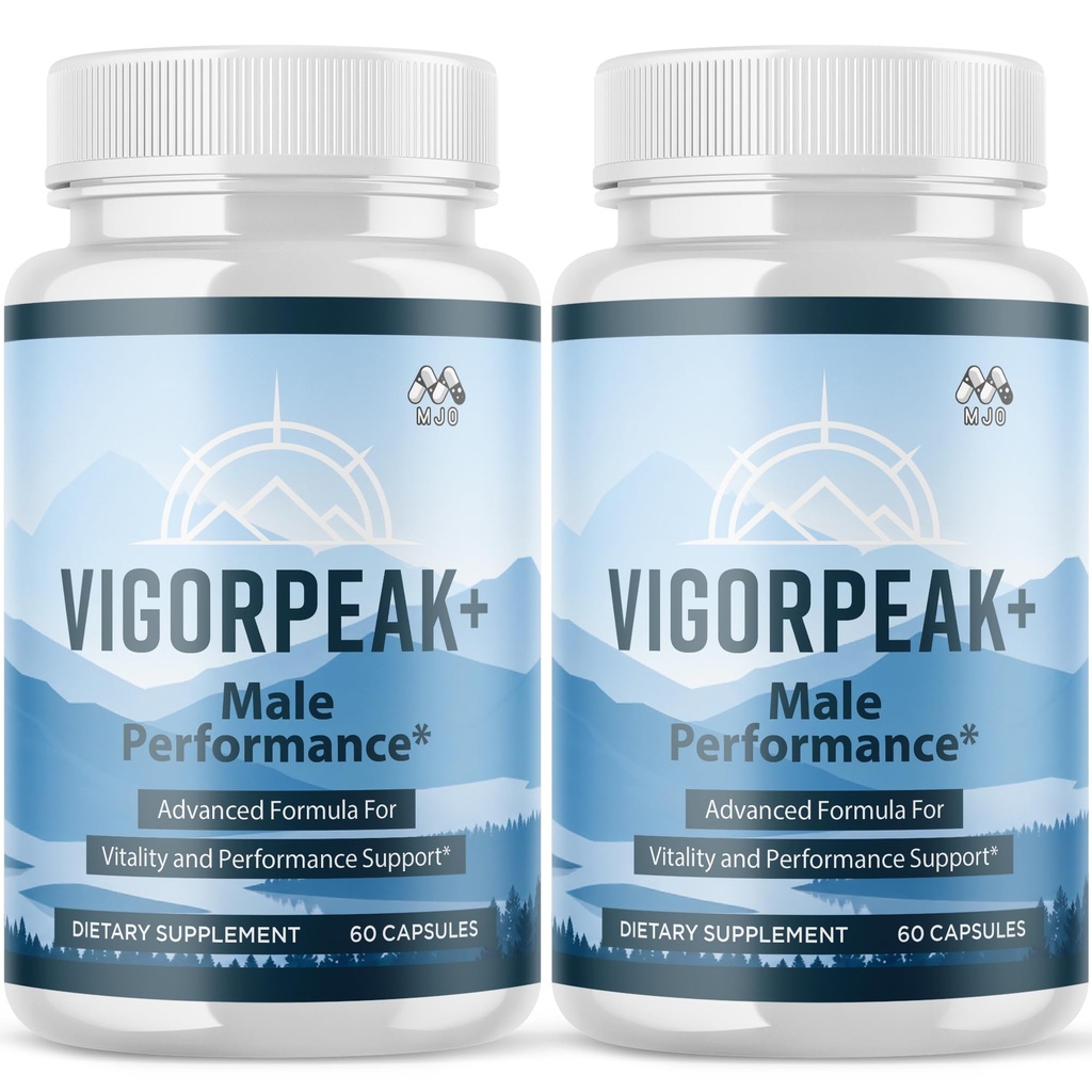 (2 Pack) Vigorpeak Pills for Men, Official Vigor Peak Male Capsules with All Natural Ingredients, Advanced Vigorpeak Men's Health and Wellness Pills with Maximum Strength Multivitamins (120 Capsules)
