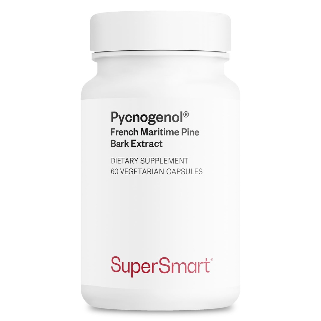 Supersmart - Pycnogenol 200 mg per dag (gepatenteerd en zeer biologisch beschikbaar) - French Maritime Pine Bark Extract 