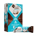 Nugo Slim Dark Chocolate Toasted Coconut, 16g Vegan Proteïne, 3g Suiker, 7g Vezel, Low Net Carb, Keto Vriendelijk, Glutenvrij, 24 Tellen