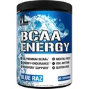 EVL BCAA's Aminozuren Poeder - BCAA Energy Pre Workout Powder voor spierherstel Lean Growth and Endurance - Rehydraterende Post Workout Recovery Drink met natuurlijke cafeïne - Blue Raz