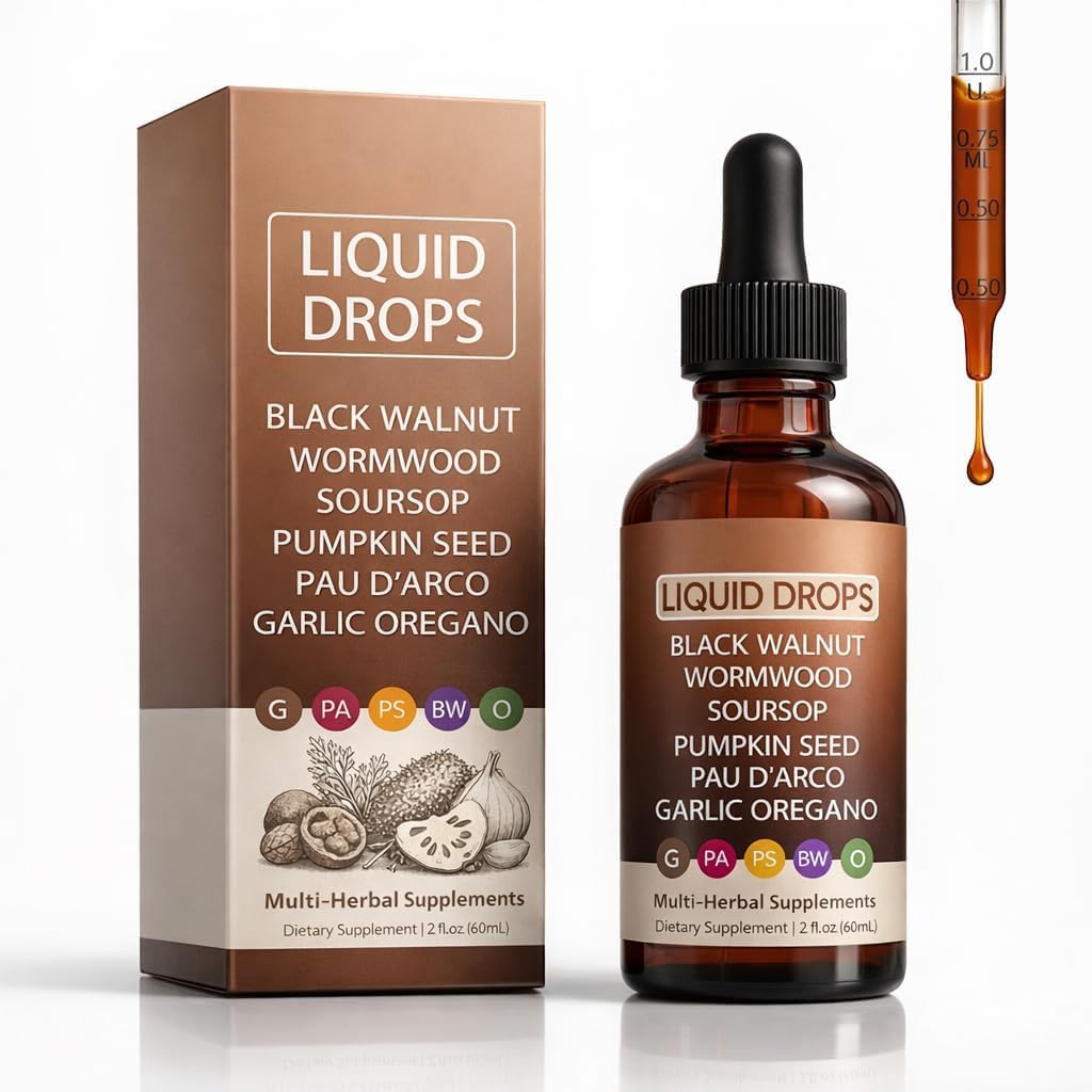 Notox Black Walnut Wormwood Gut Cleanse, Support Gut & Digestion Balance, Improve Energy, with Wormwood, Black Walnut Hull, Pumpkin Seed & Garlic Oregano, 2 fl oz