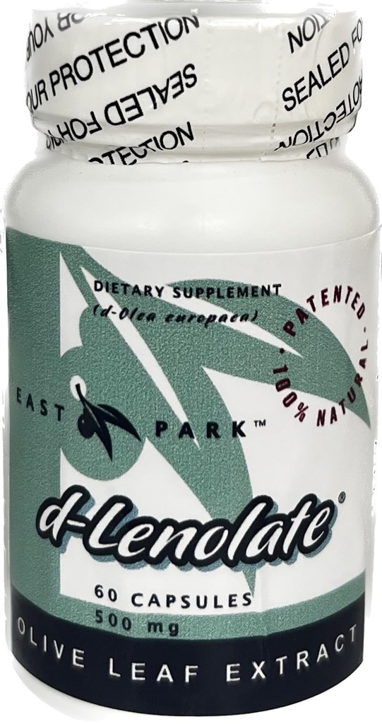 East Park Olive Leaf Extract (OLE) Super Strength d-Lenolaat 500mg 