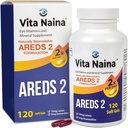 Vita Naina (120 SoftGels) : AREDS2 Vitamines oculaires et supplément minéral (Zeaxanthin 2mg) : haute biodisponibilité et formule d'absorption biologique : facile à avaler