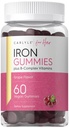 Gommies de fer Carlyle Plus Vitamines complexes B 60 Gommies véganes