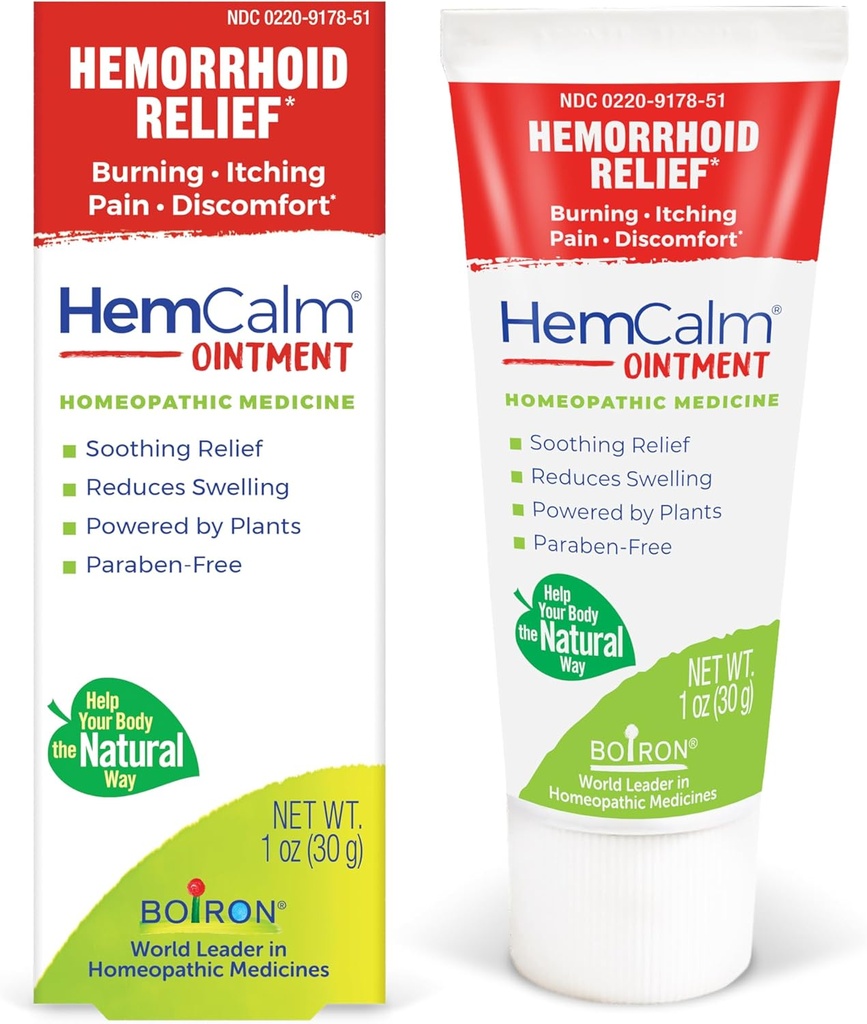 Boiron HemCalm Zalf voor aambei verlichting van pijn, jeuk, zwelling of ongemak - 1 oz