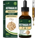 Astragalus Root Extract Kruidendruppels voor Immune System Support, Immunity Health & Energy Boost Tinctuur Supplementen met Rhodiola Rosea, Echinacea, Elderberry, Reishi, Ginseng. Huang Qi. 2oz