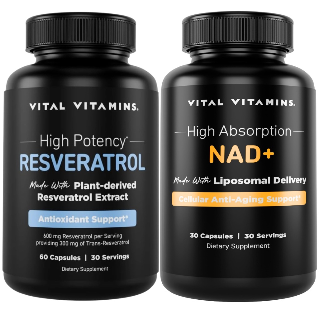 Vitale vitamines Resveratrol Capsules + NAD+ Supplement