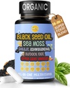 Siraj 18-in-1 Superfood Multivitamin - Irish Sea Moss, Black Seed Oil, Shilajit, Ashwagandha, 5% Thymoquinone, Burdock Root, Nootropic Supplement for Immunity, Focus, Energy and Mood - 60 Capsules