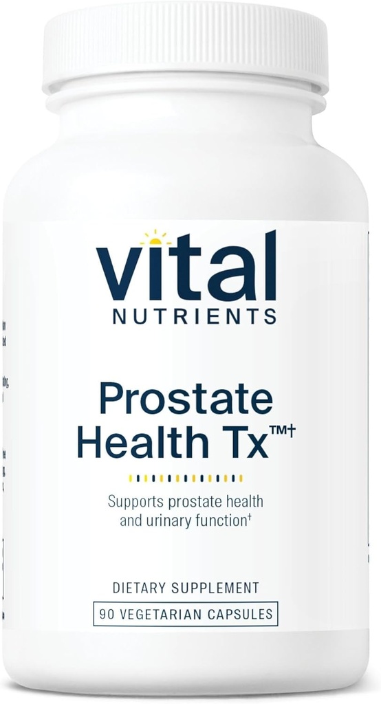 Vital Nutrients - Prostate Health Tx - Evidence-Based Prostate Support - 90 Vegetarian Capsules per Bottle