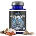 Mushroom Power Complex 10-in-1 W/Cordyceps, Reishi, Shiitake & Lions Mane, Nootropic Dietary Supplement for Gut Microbiome, Focus, Energy & Vitality - 120 Capsules Pack of 2