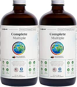 LIQUIDEHEALTH Complete Meerdere volwassen vloeibare multivitaminen - essentiële vitaminen, mineralen en voedingsstoffen, Immune Support, Gut Health, Energy, Detox - Made in USA, Vegan, Non-GMO, Sugar-Free (2 Pack)