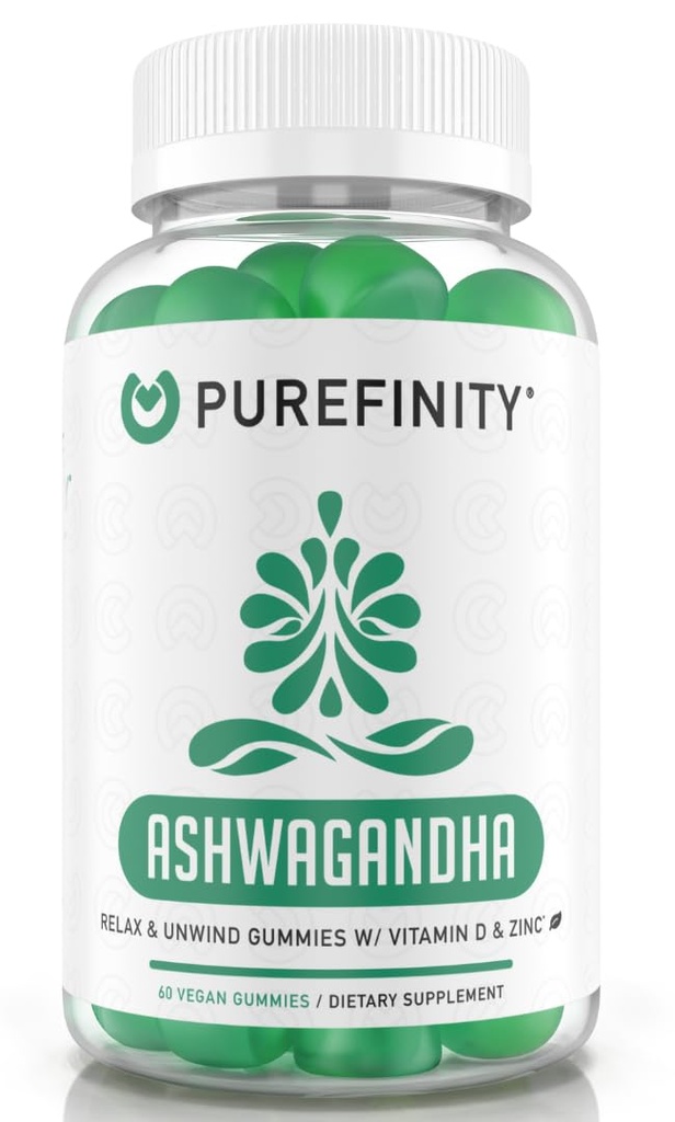 PUREFINITY Ashwagandha Gummies met vitamine D & zink 
