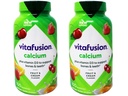 VitaFusion Calcium 500 mg Dieetsupplement Gummies Natuurlijke Fruit en Crème Smaken - 100 ct, Verpakking van 2