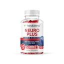 healblend Neuro Plus Brain Booster Gummies – Focus, Memory & Clarity Support with Vitamin B12, Folate, B6, Phosphatidylserine – Strawberry Flavor – 60 Gummies (1)