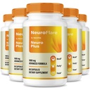 (5 Pack) NeuroFlare Neuro Plus – Neuro Flare Neuro + Brain & Memory Support Formula with Natural Blend | Supports Focus, Clarity, Concentration & Learning | Premium & Easy-to-Take (300 Capsules)