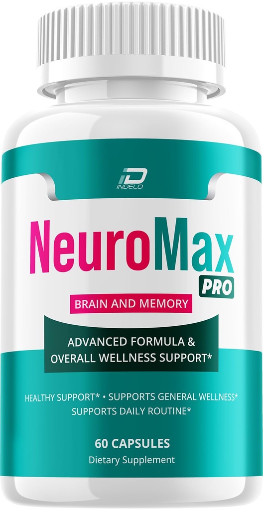 NeuroMax Pro Supplement Capsules – Neuro Max Pro All-Natural Maximum Strength Formula Focus, Memory Support and Reviews (1 Pack – 60 Capsules)