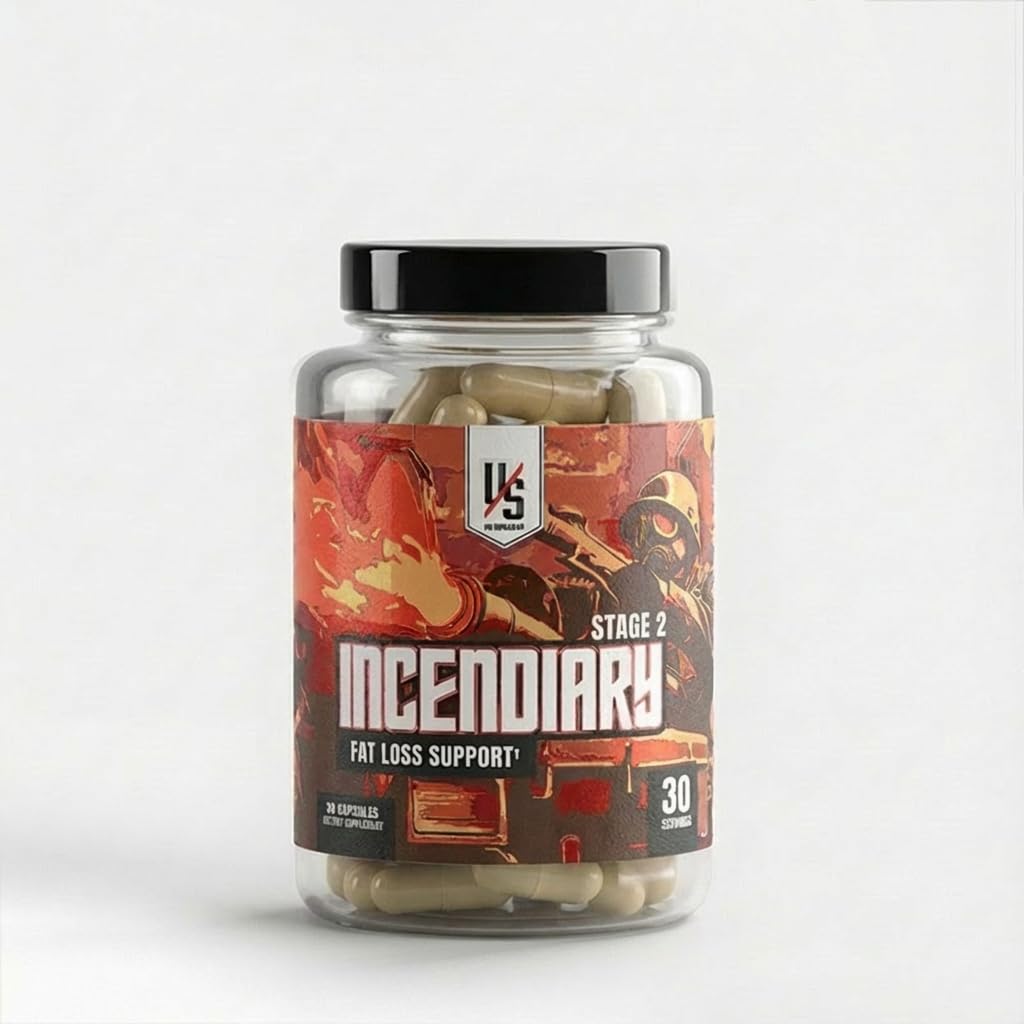 UXO Supplements Incendiary Stage 2: MitoBurn®, Pills that Support Weight Loss/Fat Loss, Keto-Diet Friendly, Appetite Suppressent, Upgrade Energy & Workout Performance, 30 Capsules