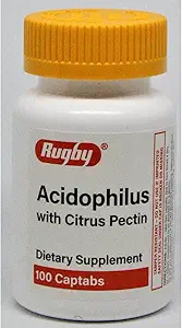 Rugby Acidophilus met Citrus pectine 50 miljoen Cfu 100 Tabs