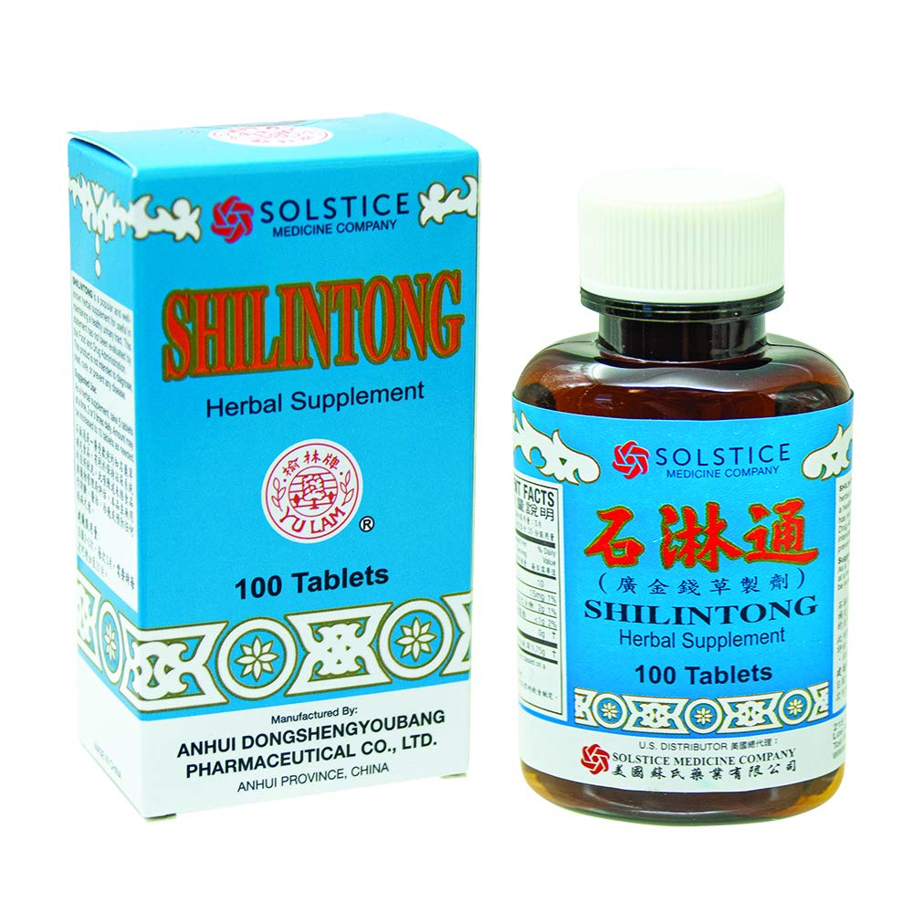 Shilintong Herbal Supplement (Supports Urinary Tract, Kidney & Bladder Stone Cleanse)(100 Tablets)(1 Bottle)(Solstice)