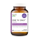 PURE ESSENCE LABS One N Only Multivitamine for Women, Natural One a Day Herbal Supplement with Vitamin D3, B12, and Biotin with Whole Foods, 30 Tablets
