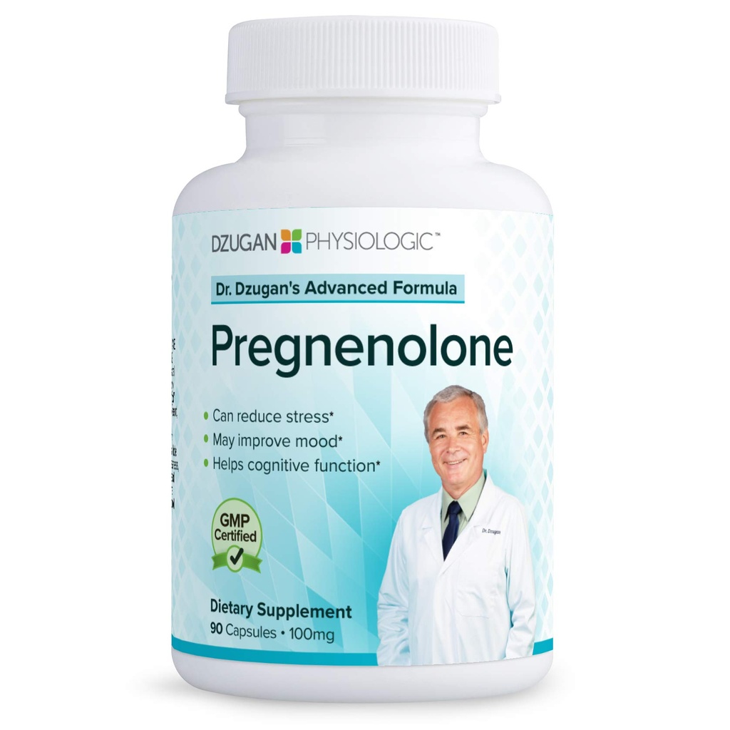 Dr. Dzugan's Advanced Pregnenolone Formula :: GMP Certified! :: 100mg 90 Caps :: for Mood, Mental Sharpness, Stress
