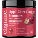 Cliganic Apple Cider Vinegar + Ginger Gummies – 1000 mg per Serving, Apple Flavor ACV Supplement for Women & Men, Non-GMO, Supports Digestion, Detox & Healthy Metabolism, 60 Count