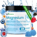 120 Graaf Magnesium Glycinate Gummies 700mg, Kauwbare Magnesium Gummy's voor volwassenen en kinderen, Hoge Absorptie, Slaap, Ontspanning & Focus Support, Non-GMO, Glutenvrije, Gemengde Bessensmaak, 60 dagen levering