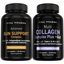 Vital Vitamins Sun Support + Multi Collagen Plus Gut