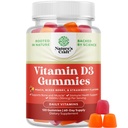 Natures Craft Vitamine D3 Gummies for Daily Wellness - Delicious Vitamine D Gummies for Adults with D3 2000IU per Serving Bone Muscle & Immune Support - Non-GMO Gelatine & Gluten Free (60 Day Supply)