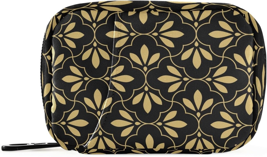 Bloem Geometrische pil Box 7 Dag pil geval tas reizen pil Organisator tas met rits draagbare Wekelijkse geval Compacte grootte voor supplement houder