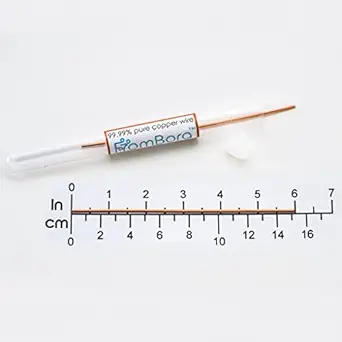 Fil de cuivre colloïdal - Paire de fils de 10-Gauge 6" pour la production d'eau colloïdale fiable