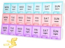 Grote week pil Organizer 3 keer per dag, reis pil gevallen , Moisture-Proof 7 dagen pil Contaner, Medicine pil Organizer, Portable voor pillen vitamine visolie supplementen