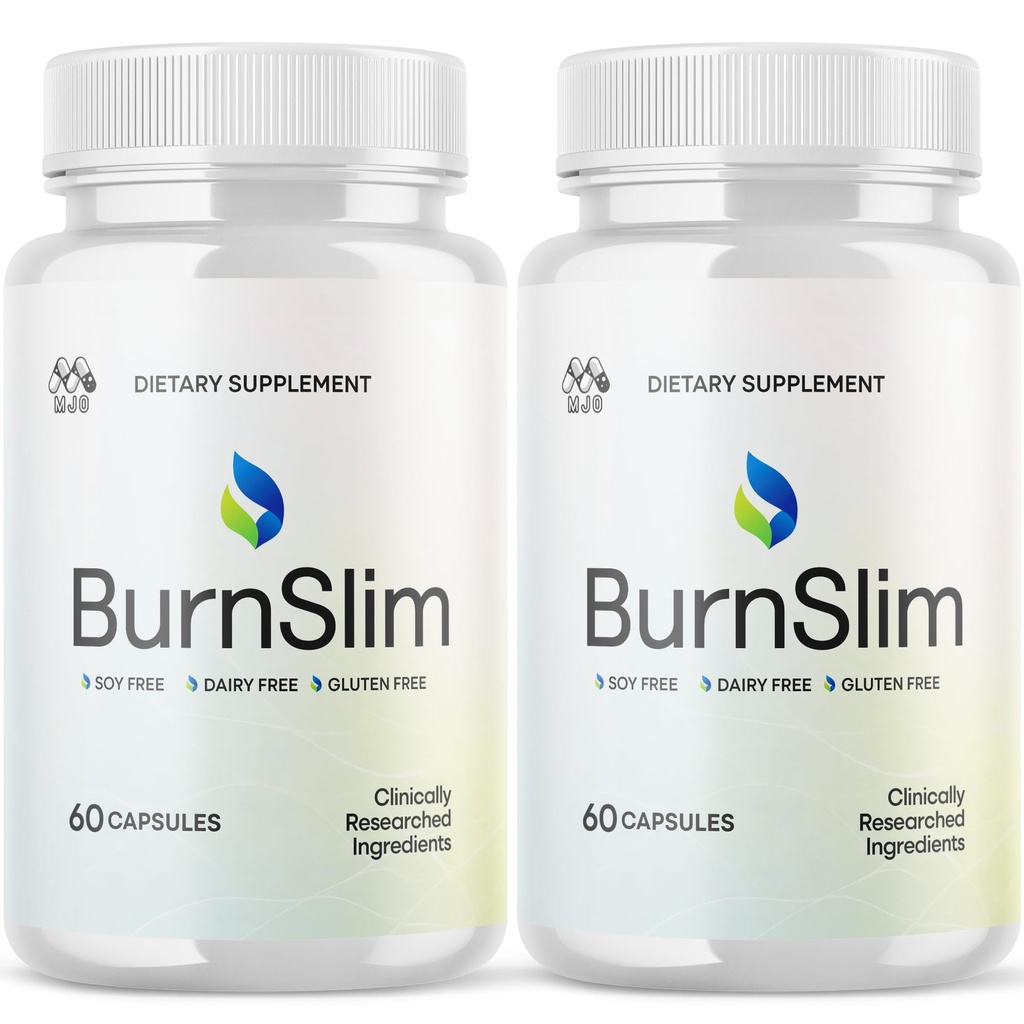 (2 Pack) Burn Slim Capsules, Official Burnslim Pills with All Natural Ingredients, Advanced Burn Slim Health and Wellness Vitamin Supplement Supporting Active Lifestyle for Women & Men (120 Capsules)