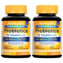 NewRhythm Probiotica 50 Miljard CFU 20 Strains, 120 Veggie Capsules, Gerichte Release Technologie, Maagzuurbestendig, Geen behoefte aan koeling, Non-GMO, Glutenvrij