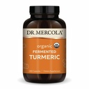 Dr. Mercola Organic Fermented Turmeric - 370 mg Fermented Turmeric - Curcuminoïdes à forte biodisponibilité - USDA Organic, non-OGM, sans gluten et sans soja - 180 capsules (90 portions)