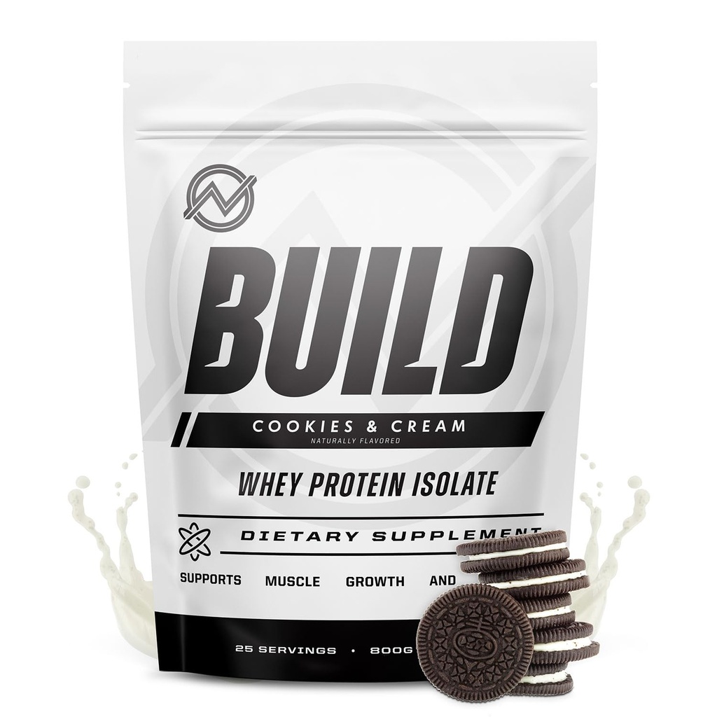 Outwork Nutrition Whey Isolate Protein Powder - Accelerates Muscle Building & Recovery - Low Lactose, Gluten-Free - Post Workout Supplement - Enhanced Protein Synthesis, Cookies & Cream, 1.8lbs