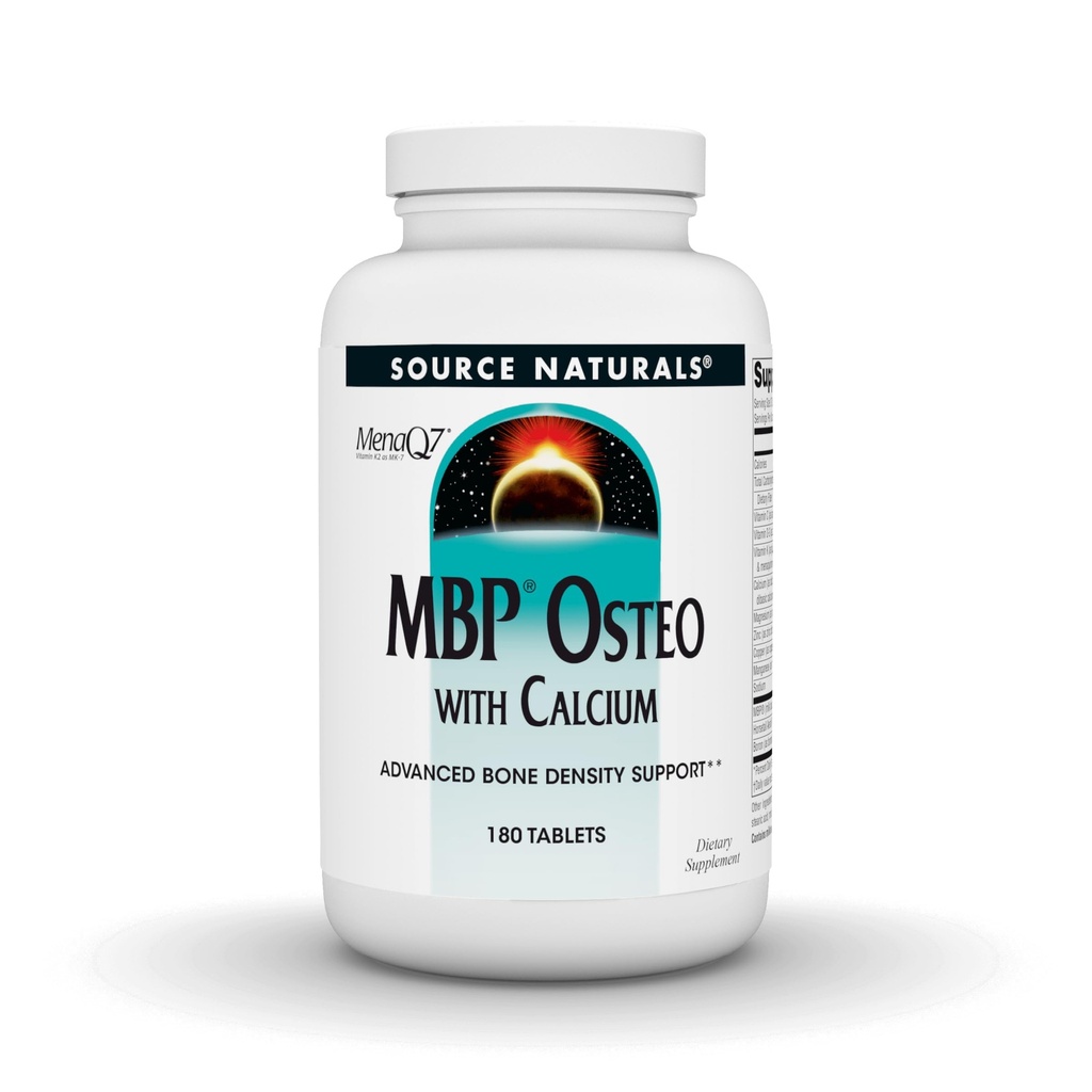Bron Naturals MBP Osteo met Calcium, Advanced Bone Density Support*, 180 tabletten