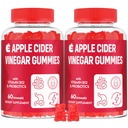 Apple Cider Vinegar Gummies 2000mg, Keto ACV Gummies with Probiotics, Keto Support & B12, Apple Cider Vinegar with Mother for Digestion, Metabolism, Detox & Cleanse - Vegan, Low Sugar, 120 Counts
