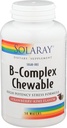 Solaray, haute puissance B-complexe à croquer, fraise naturelle, 50 croustilles