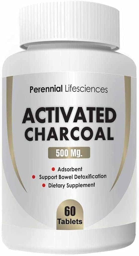MIYUU Permanente Levenswetenschappen Actieve Houtskool - 500Mg (60 tabletten)