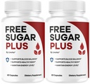 (2 Pack) Free Sugar Plus Capsules - Official FreeSugar Plus Advanced Blood Health Support Pills - Maximum Strength, Natural Vitamins for Overall Health & Wellness Reviews, 120 Capsules for 2 Months