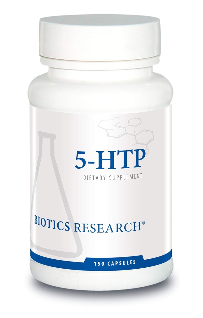 Biotics Research 5HTP 50mg 5HTP Brain Health Promoot Kalm Ontspannen Mood Overall Sense of Well Being, Serotonine Productie, 150 Capsules