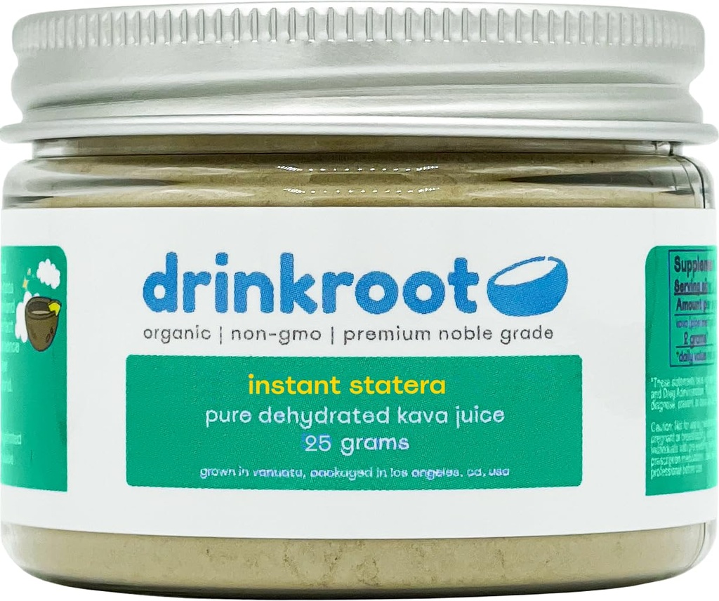 Instant Statera Vanuatu Kava - Pure biologische gedehydrateerde Kava sap van The Island 25g, 0,88 Ounce (Pack of 1)